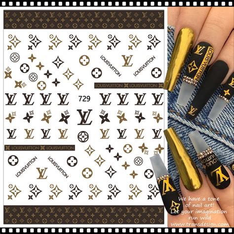 nail sticker louis vuitton|louis vuitton press on nails.